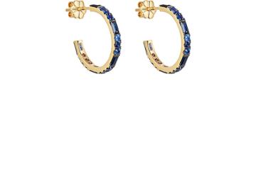 Pamela Love Fine Jewelry Women's Sapphire Hoops