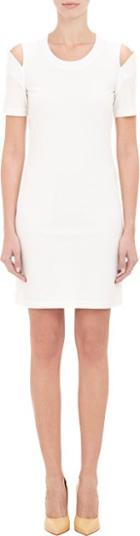 Maison Margiela Split-seam Shoulder Dress-white