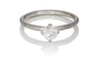 Tate Union Women's Diamond & Platinum Solitaire Ring