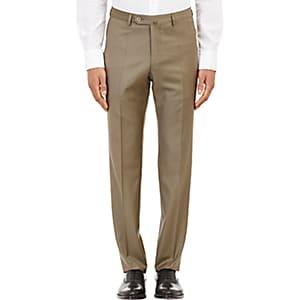 Incotex Men's B-body Classic-fit Wool Trousers-brown