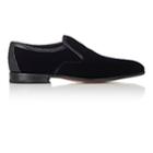 Salvatore Ferragamo Men's Delroy Velvet Venetian Loafers-black
