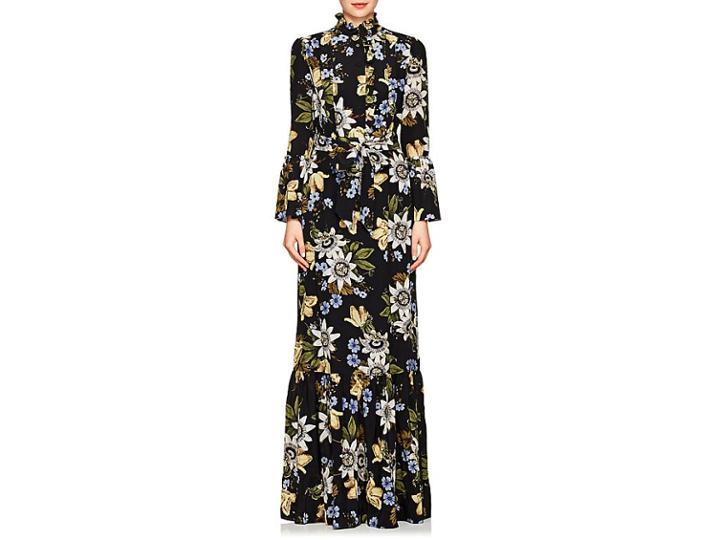 Erdem Women's Stephanie Floral Silk Gown