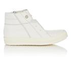 Rick Owens Men's Island Dunk Leather Sneakers-white