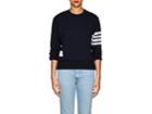 Thom Browne Women's Block-striped Cashmere-cotton Sweatshirt