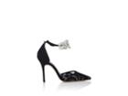 Manolo Blahnik Women's Sicariata Lace Ankle-strap Pumps