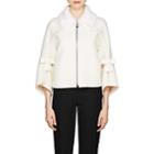 Fendi Women's Fur- & Leather-embellished Wool Melton Jacket - White