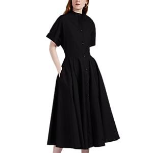 Martin Grant Women's Cotton Poplin Shirtdress - Black