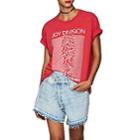 R13 Women's Joy Division Unknown Pleasures Cotton T-shirt - Red