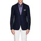 Isaia Men's Cortina Wool Hopsack Two-button Sportcoat-navy