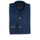 Fairfax Men's Cotton Chambray Dress Shirt - Dk. Blue