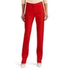 Narciso Rodriguez Women's Wool Twill Slim-straight Trousers - Red