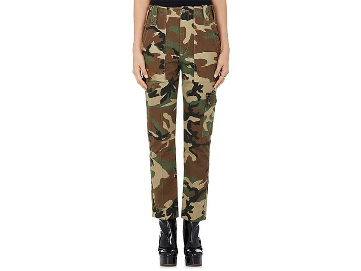 Marc Jacobs Women's Camouflage-print Twill Skinny Cargo Pants
