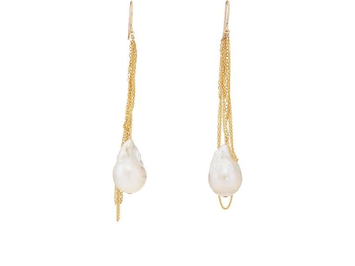Julie Wolfe Women's Baroque Pearl Drop Earrings