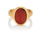 Eli Halili Women's Ancient-roman-carnelian Ring-orange