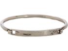 Werkstatt:mnchen Men's Silver Distressed Id Plate Bracelet