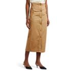 Givenchy Women's Twill Military Pencil Skirt - Beige, Tan