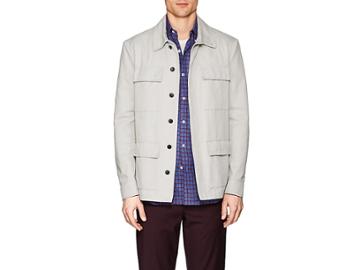 D'avenza Men's Cotton-cashmere Canvas Field Jacket