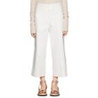 Jil Sander Women's Cotton Twill Wide-leg Pants - White
