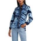 Proenza Schouler Women's Tie-dyed Cotton Denim Shirt - Blue