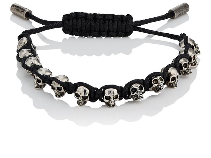 Alexander Mcqueen Men's Skull-charm Friendship Bracelet