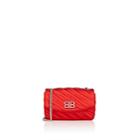 Balenciaga Women's Bb Round Quilted Jacquard Shoulder Bag-red