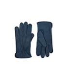 Barneys New York Men's Cashmere-lined Deerskin Gloves - Blue