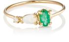 Loren Stewart Women's Emerald, Opal & White Diamond Ring