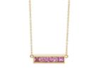 Jennifer Meyer Women's Pink Sapphire Bar Pendant Necklace