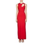 Esteban Cortazar Women's Cutout Compact Knit Gown-red