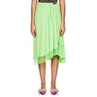 Balenciaga Women's Fluid Jersey Asymmetric Skirt - Green