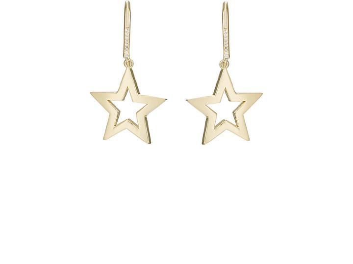 Jennifer Meyer Women's Open Star Drop Earrings