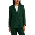 Icons Objects Of Devotion Women's Twill Double-breasted Blazer - Green