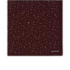 Lanvin Men's Star-print Silk Crepe Pocket Square - Red