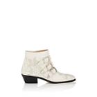 Chlo Women's Susanna Leather Ankle Boots-white