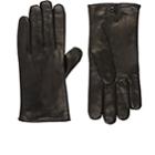 Barneys New York Men's Leather Gloves-black