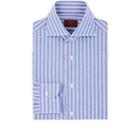 Isaia Men's Striped Cotton-linen Dress Shirt-stripe
