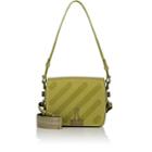 Off-white C/o Virgil Abloh Women's Binder-clip Small Leather Crossbody Bag-olive