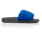 Givenchy Women's Mink Fur Slide Sandals-blue