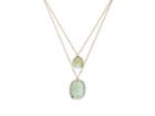 Renee Lewis Women's Emerald & Yellow Gold Two-tier Necklace