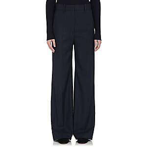 Boon The Shop Women's Wool Flat-front Trousers-navy