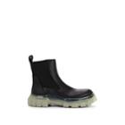 Rick Owens Men's Tractor Leather Chelsea Boots - Black