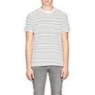 Barneys New York Men's Striped Cotton Jersey T-shirt - White