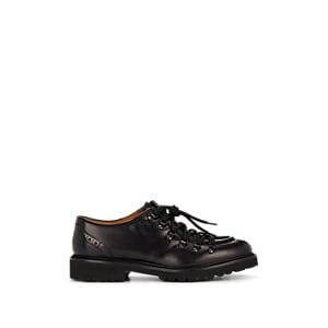 Doucal's Men's Leather Hiking Oxfords - Black