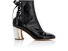 Proenza Schouler Women's Curved-heel Patent Leather Ankle Boots