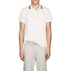 Moncler Men's Piqu Cotton Polo Shirt-white