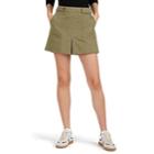 Fiveseventyfive Women's Sloan Herringbone-weave Cotton Miniskirt - Green