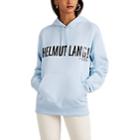 Helmut Lang Women's Logo Cotton French Terry Hoodie - Lt. Blue