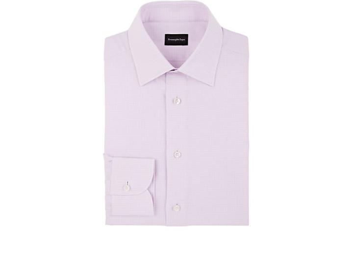 Ermenegildo Zegna Men's Checked Cotton Shirt