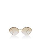 Prada Women's Oval Sunglasses-gold