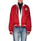 Undercover Women's Patch-appliqud Silk Satin Varsity Jacket - Red